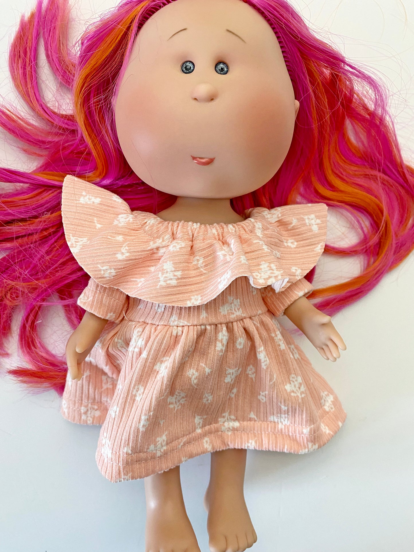 Mia Doll Ruffle Neck Dress PDF Digital Pattern